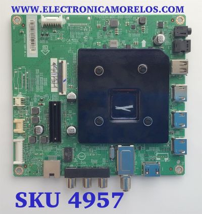 MAIN PARA SMART TV INSIGNIA 4K RESOLUCION (3840 x 2160) / NUMERO DE PARTE XLCB02K067 / 715GC034-M0C-B00-005Y / (G)XLCB02K067 / KSA550058 / PANEL TPT550WR-QVN10.U / DISPLAY T550QVN10.0 / MODELO NS-55F501NA22
